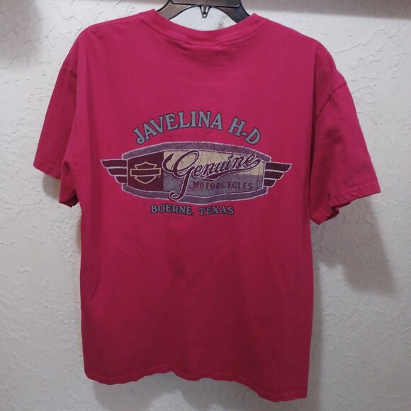 Harley-Davidson Javelina H-D Boerne Texas Red Graphic T-Shirt Men’s Large - Picture 14 of 14
